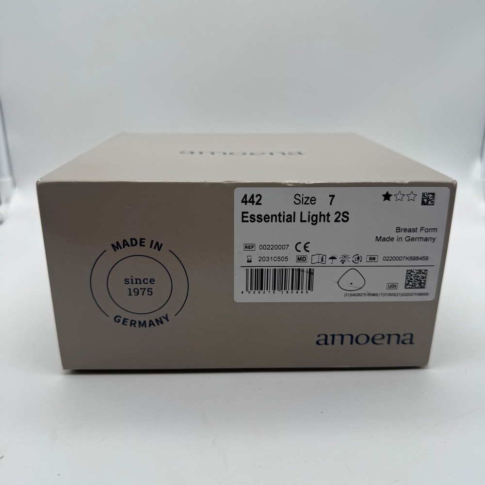 Amoena 442 Essential Light 2S Breast‎ Form Size 7 Made in Germany